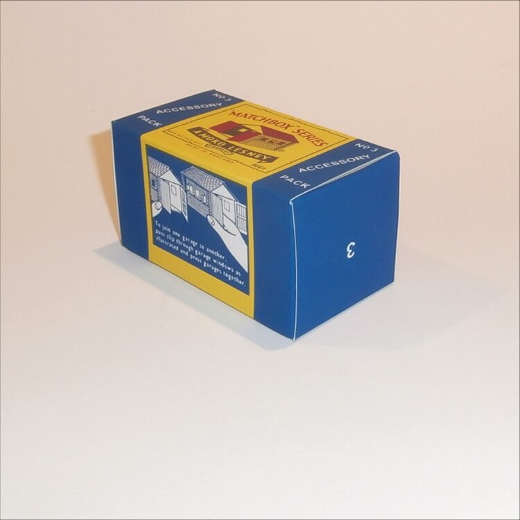 Matchbox Lesney Accessory Pack 3a Single Car Garage Empty B Style Repro Box - Image 2