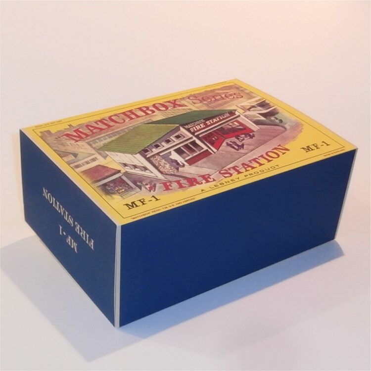 Matchbox Lesney Accessory MF-1 Fire Station Green Roof D Style Repro Box - Image 3