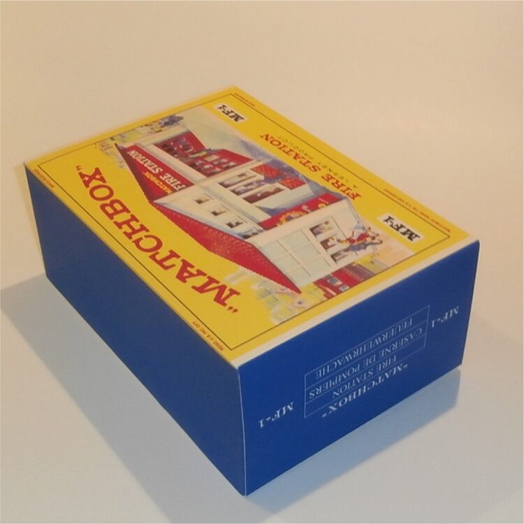 Matchbox Lesney Accessory MF-1 Fire Station Red Roof E Style Repro Box - Image 5