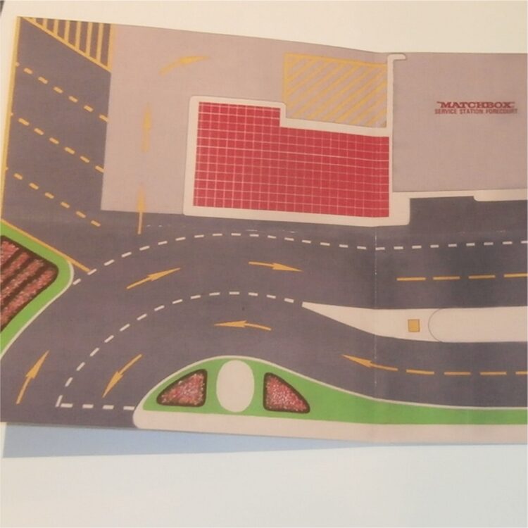 Matchbox Lesney Accessory MG-1 Service Station Forecourt Repro Play Mat Sheet - Image 3