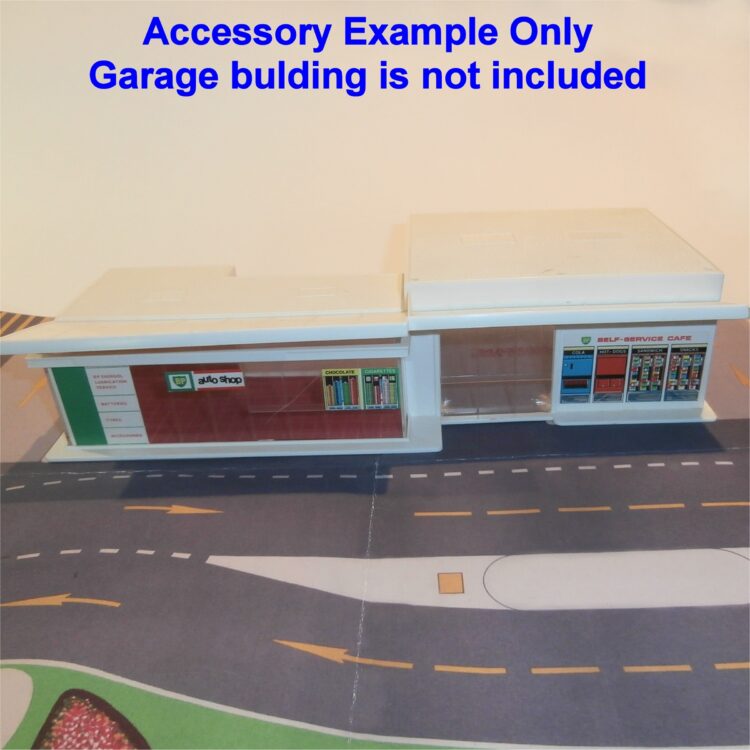 Matchbox Lesney Accessory MG-1 Service Station Forecourt Repro Play Mat Sheet - Image 5