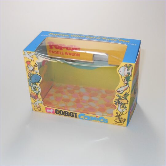Corgi Toys  802 Popeye Paddle Wagon Empty Repro Window Box Set