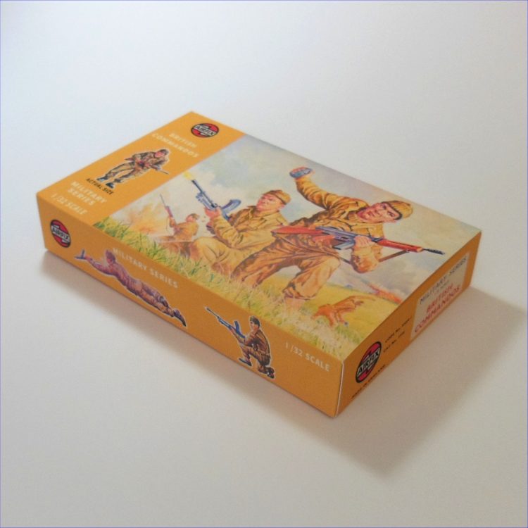 Airfix Empty British Commandos Early Brown Repro Box 1:32 Scale #1736 - Image 2