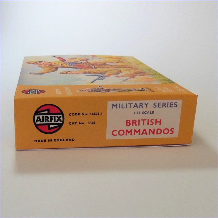 Airfix Empty British Commandos Early Brown Repro Box 1:32 Scale #1736 - Image 4