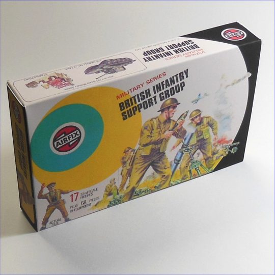 Airfix Empty British Infantry Support Group Repro Target Box 1:32 Scale #51459