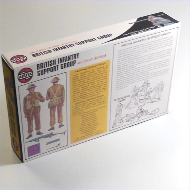 Airfix Empty British Infantry Support Group Repro Target Box 1:32 Scale #51459 - Image 2