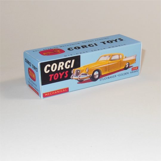 Corgi Toys  211M Studebaker Golden Hawk Mechanical Repro Box
