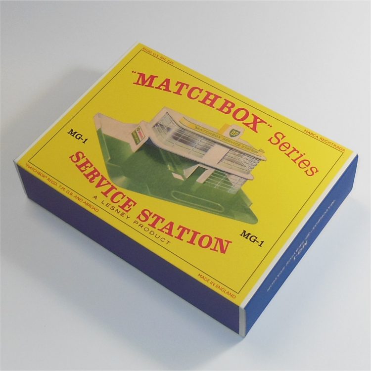 Matchbox Lesney Accessory MG-1c BP Garage Service Station D Style Repro Box - Image 3