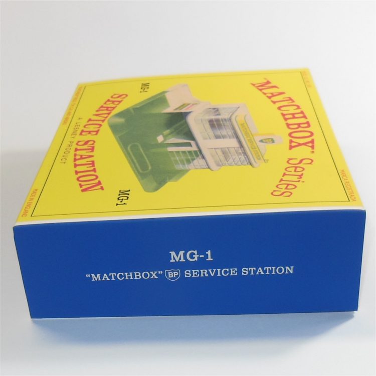 Matchbox Lesney Accessory MG-1c BP Garage Service Station D Style Repro Box - Image 2