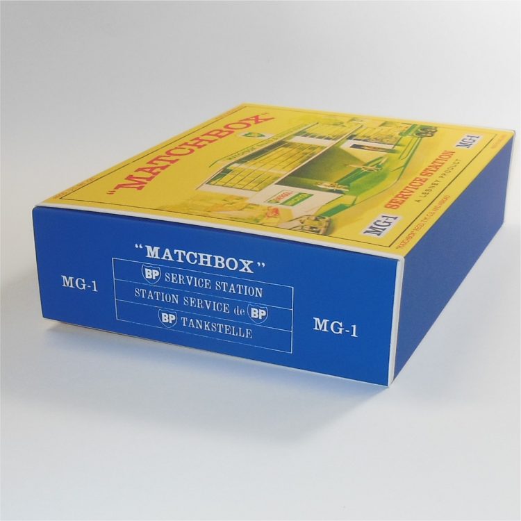 Matchbox Lesney Accessory MG-1c BP Garage Service Station E Style Repro Box - Image 2