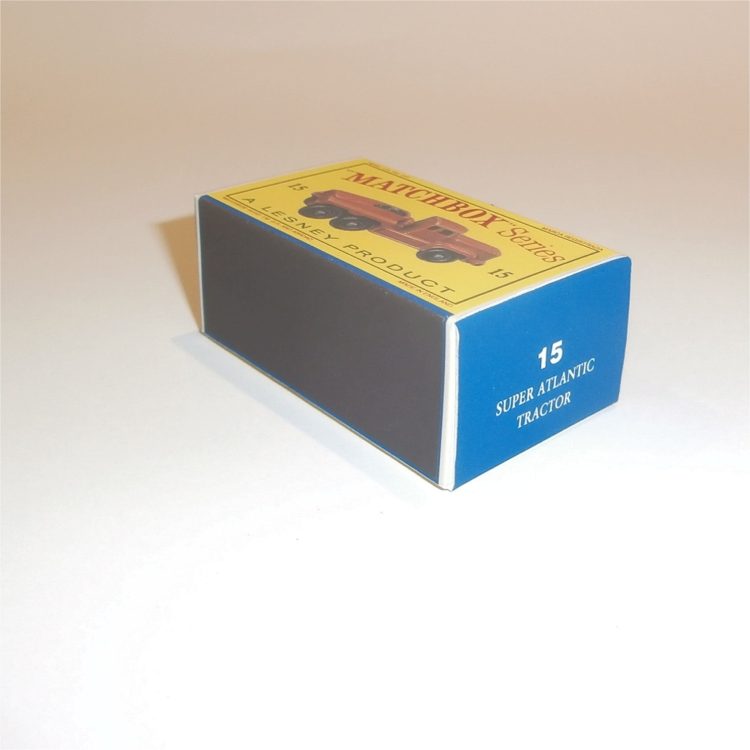 Matchbox Lesney 15b Rotinoff Atlantic Tractor Empty D Style Repro Box - Image 2