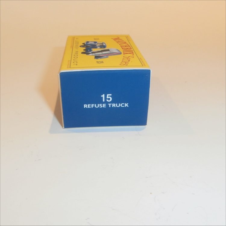 Matchbox Lesney 15c Dennis Refuse Truck Empty D Style Repro Box - Image 3