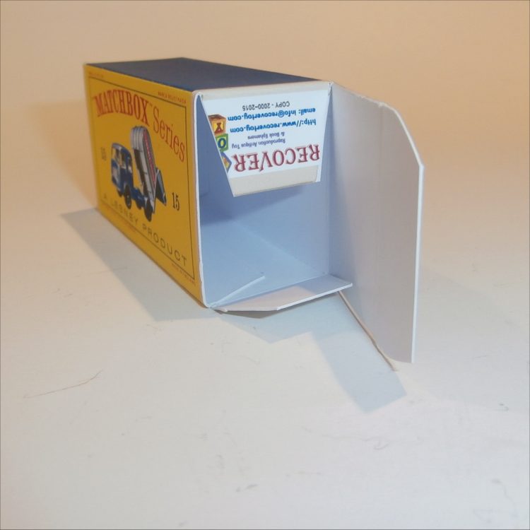 Matchbox Lesney 15c Dennis Refuse Truck Empty D Style Repro Box - Image 4