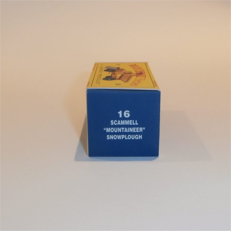 Matchbox Lesney 16c1 Snow Plough Black Stripes Empty D Style Repro Box - Image 3
