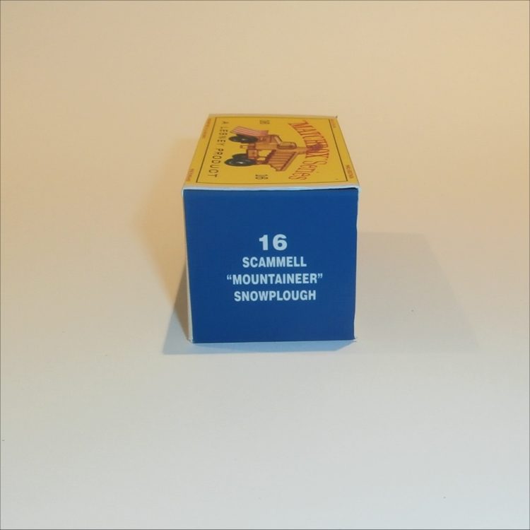 Matchbox Lesney 16c2 Snow Plough Red Stripes Empty D Style Repro Box - Image 3