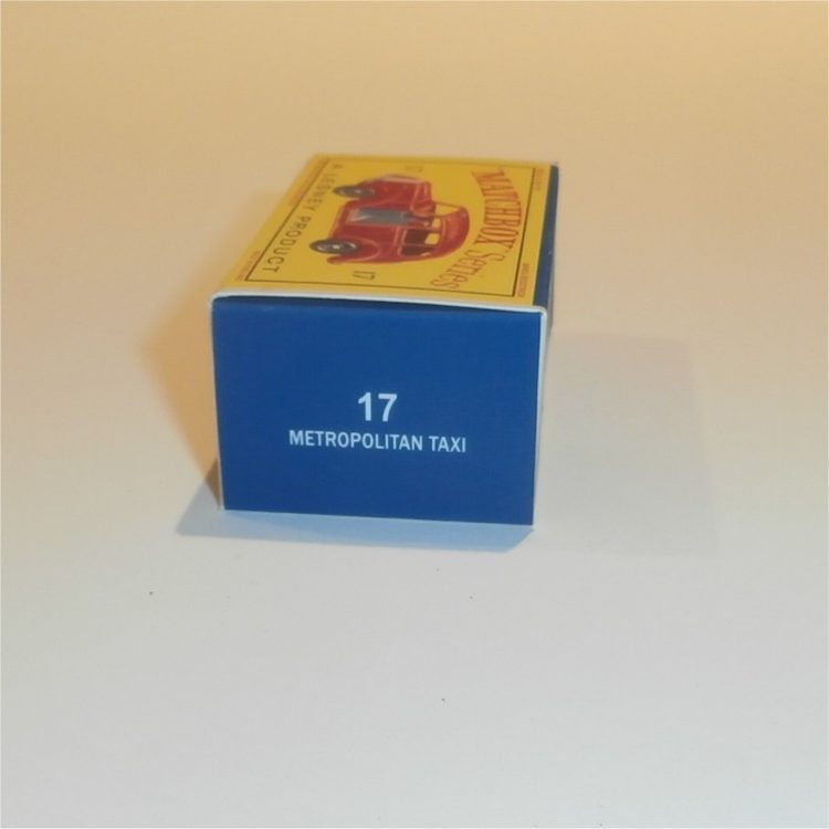 Matchbox Lesney 17c Metropolitan Taxi Empty D Style Repro Box - Image 3