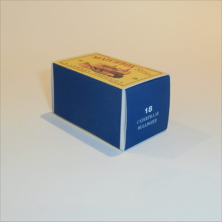 Matchbox Lesney 18c Caterpillar Bulldozer Empty D Style Repro Box - Image 2