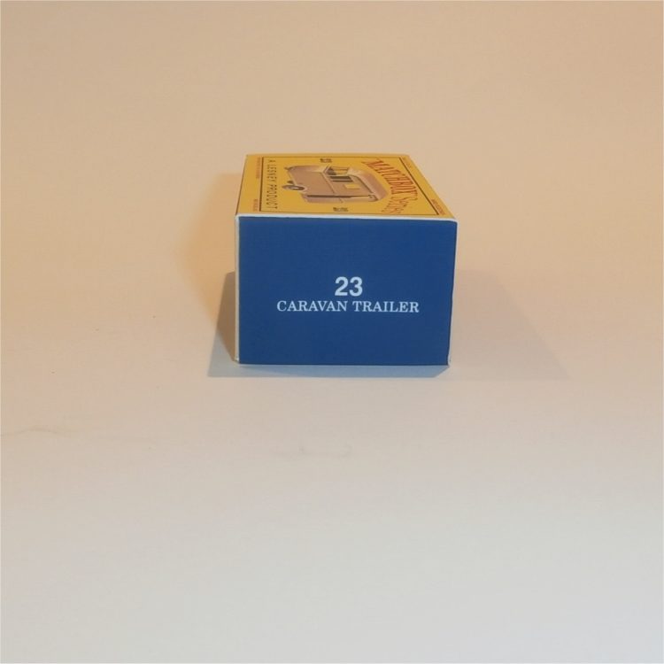 Matchbox Lesney 23c1 Bluebird Dauphine Caravan Gold Empty D Style Repro Box - Image 3