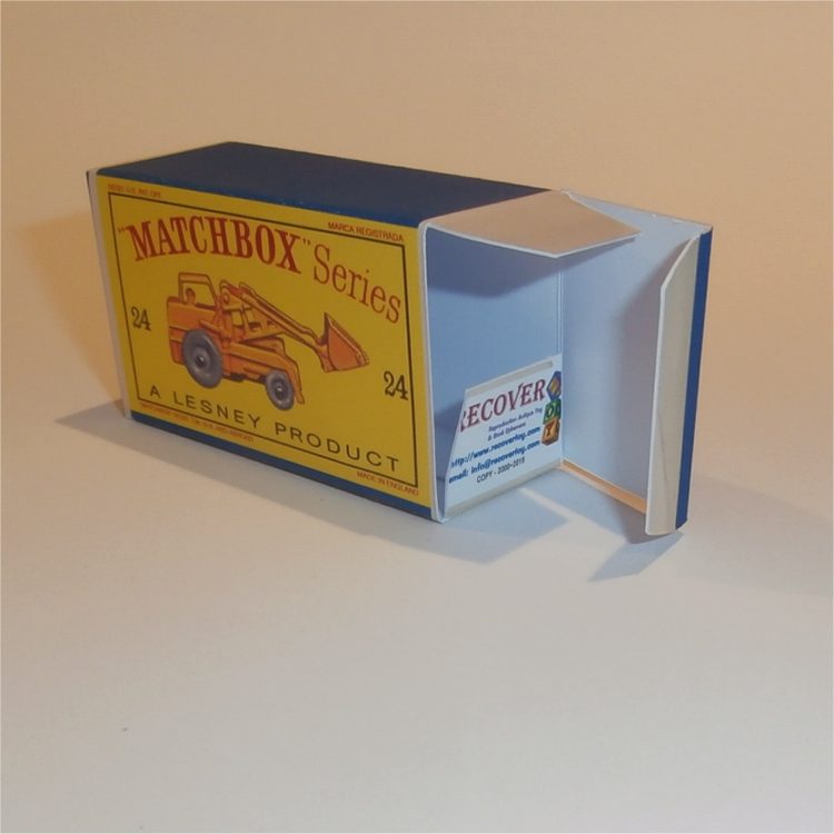 Reproduction Box Matchbox Lesney 24b Weatherill Hydraulic Excavator Empty D Style Repro Box
