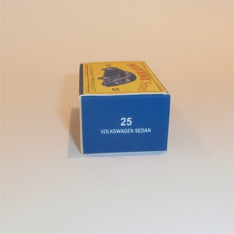 Matchbox Lesney 25b Volkswagen VW 1200 Sedan Empty D Style Repro Box - Image 3
