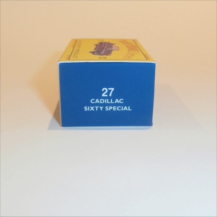 Matchbox Lesney 27c Cadillac Sixty Special Empty D Style Repro Box - Image 3