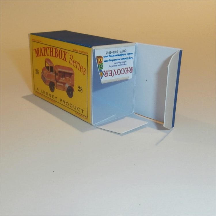 Matchbox Lesney 28b Bedford Compressor Truck Empty D Style Repro Box - Image 4