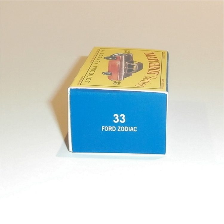 Matchbox Lesney 33a Ford Zodiac Empty D Style Repro Box - Image 3