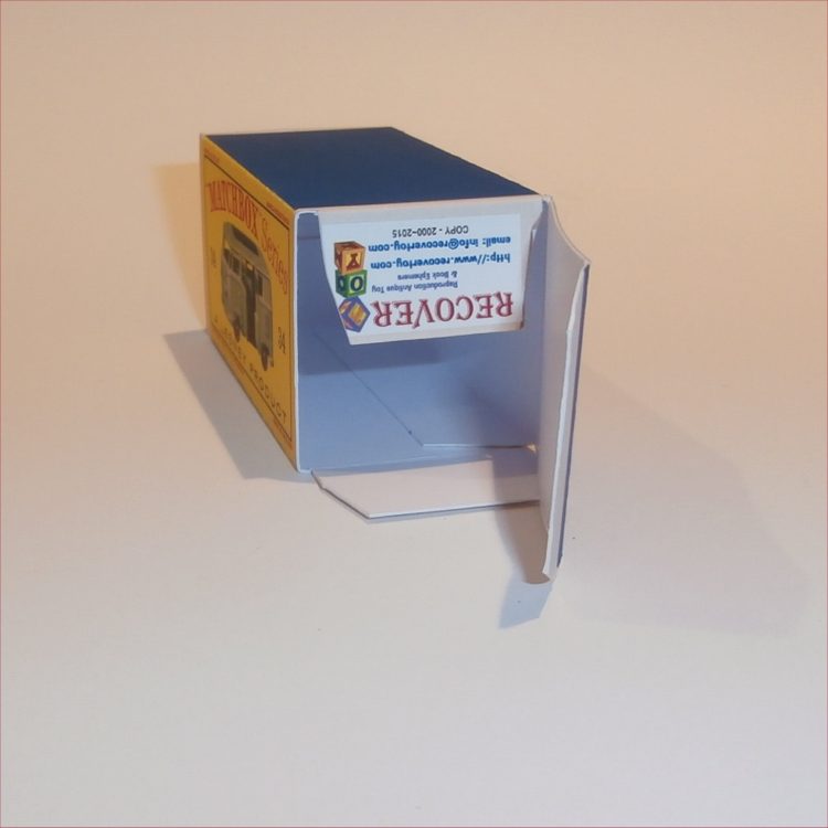 Matchbox Lesney 34b Volkswagen Camper Empty D Style Repro Box - Image 4
