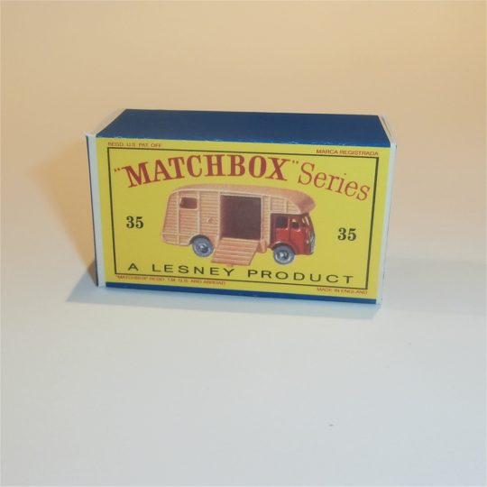 Matchbox Lesney 35a Horse Box Empty D Style Repro Box