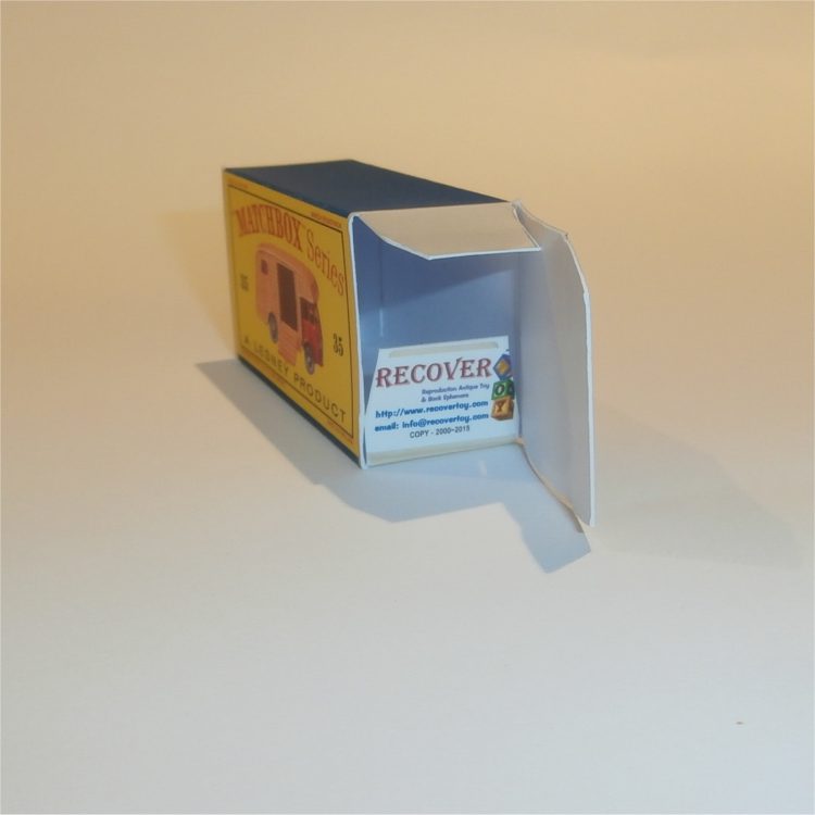 Matchbox Lesney 35a Horse Box Empty D Style Repro Box - Image 4