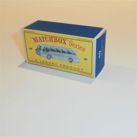Matchbox Lesney 40b Tiger Coach Empty D Style Repro Box