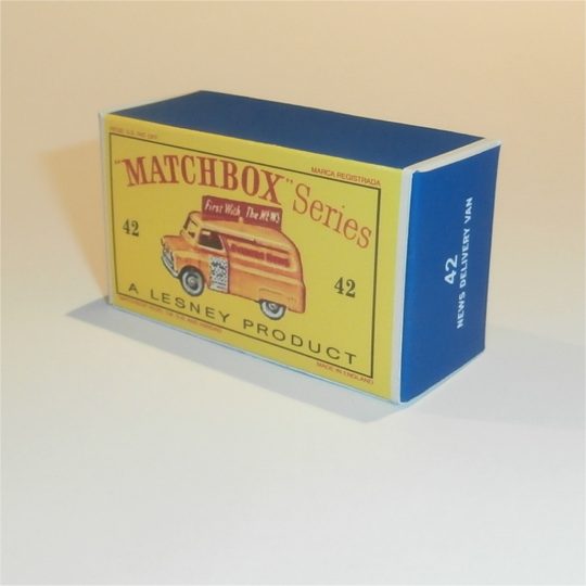Matchbox Lesney 42a Commer News Van Empty D Style Repro Box