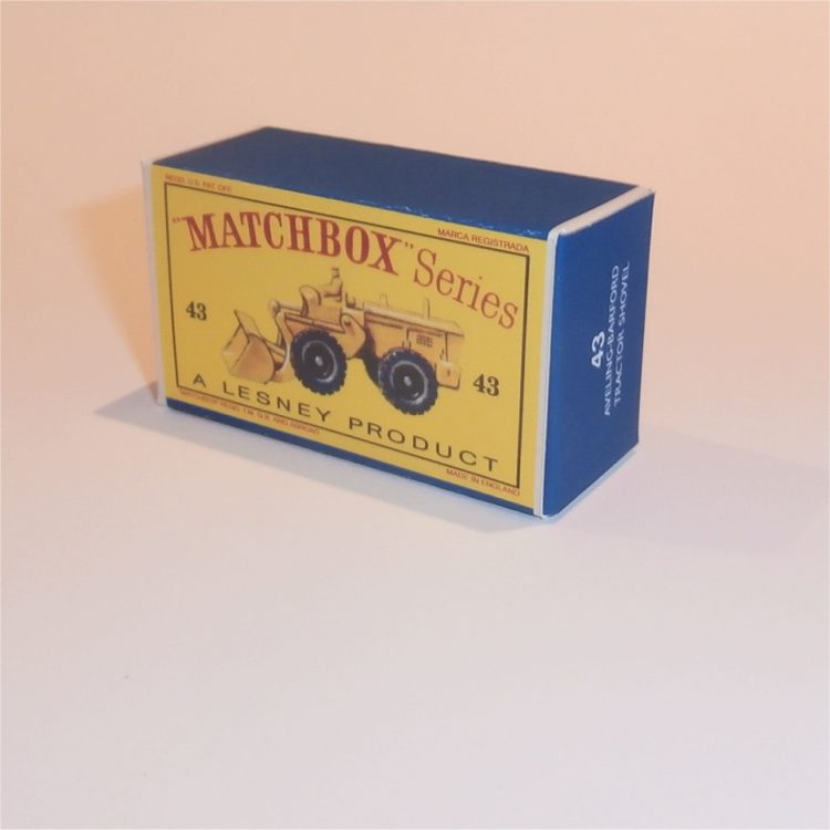 Matchbox Lesney 43b Aveling Barford Tractor Shovel Empty D Style Repro Box