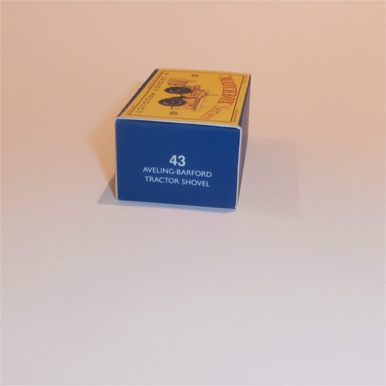 Matchbox Lesney 43b Aveling Barford Tractor Shovel Empty D Style Repro Box - Image 3