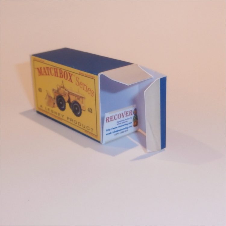 Matchbox Lesney 43b Aveling Barford Tractor Shovel Empty D Style Repro Box - Image 4