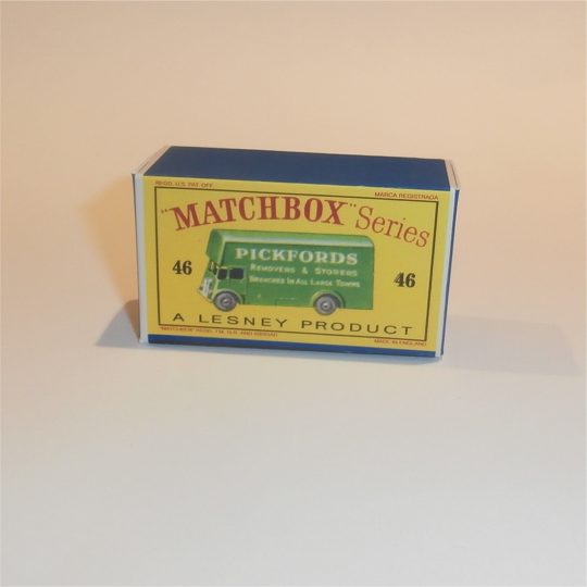 Matchbox Lesney 46b1 Pickfords Van Empty D Style Repro Box