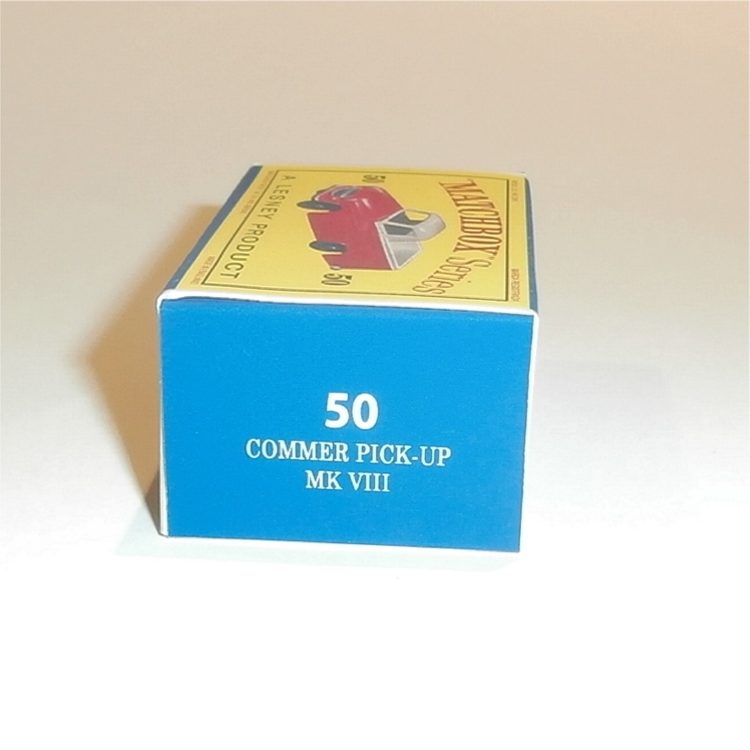 Matchbox Lesney 50a Commer Pickup Truck Empty D Style Repro Box - Image 3