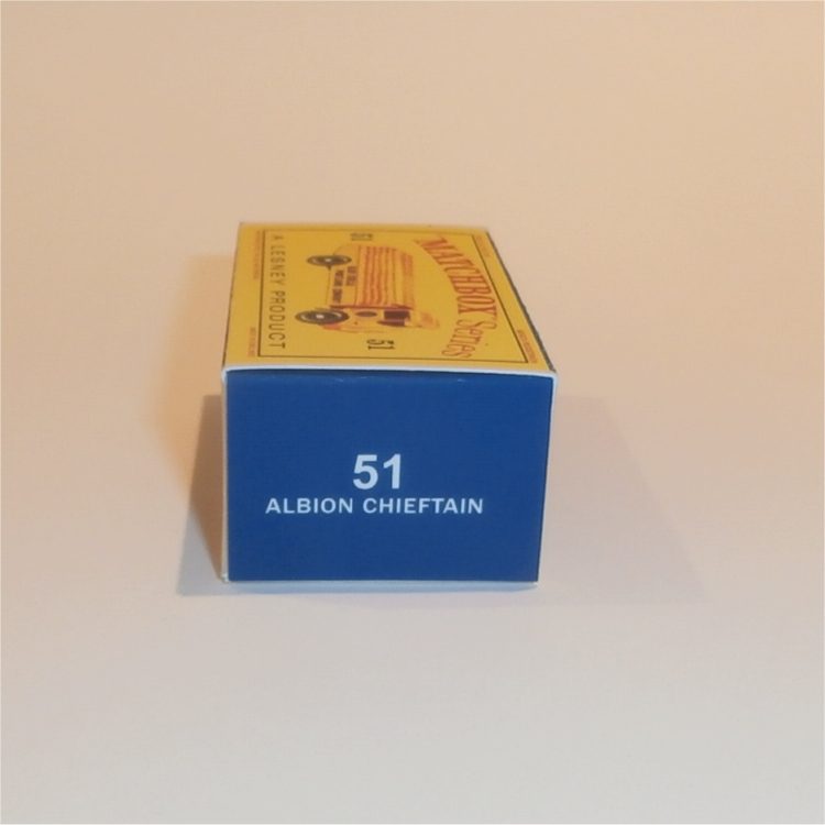 Matchbox Lesney 51a Albion Cement Truck Empty D Style Repro Box - Image 3
