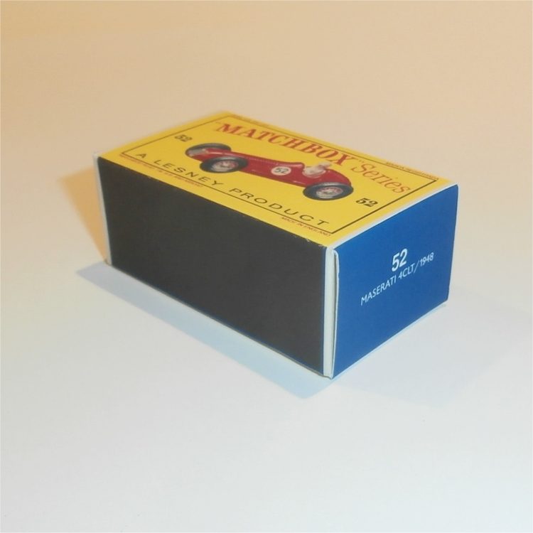 Matchbox Lesney 52a Maserati Red Empty D Style Repro Box - Image 2