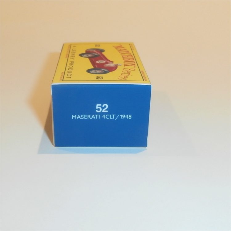 Matchbox Lesney 52a Maserati Red Empty D Style Repro Box - Image 3