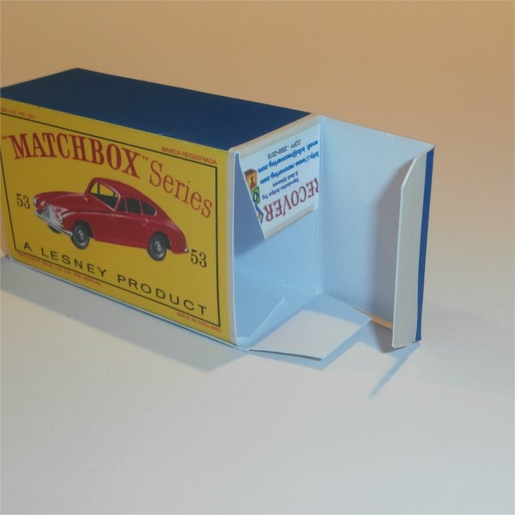 Matchbox Lesney 53a Aston Martin Empty D Style Repro Box - Image 4