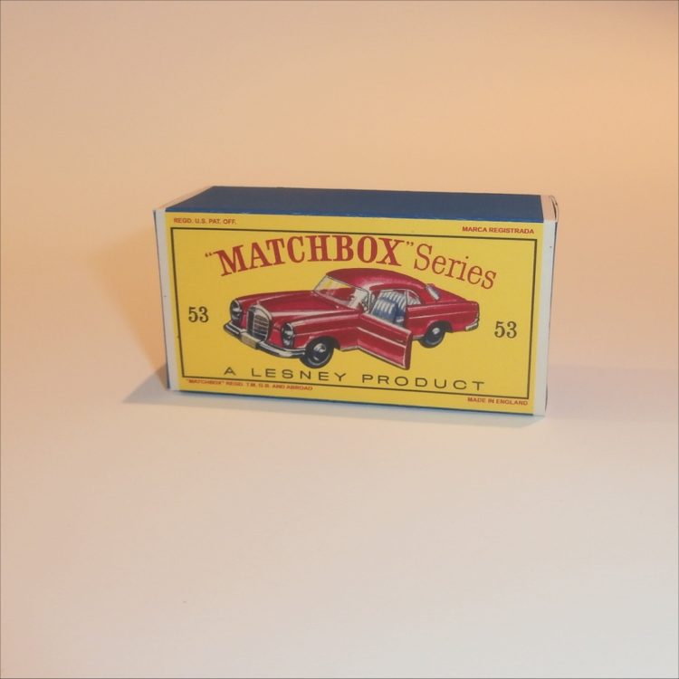 Matchbox Lesney 53b Mercedes 220SE Empty D Style Repro Box