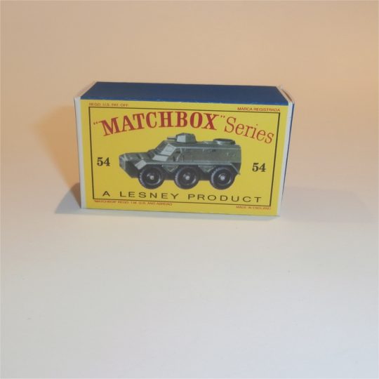 Matchbox Lesney 54a Saracen Personnel Carrier Empty D Style Repro Box
