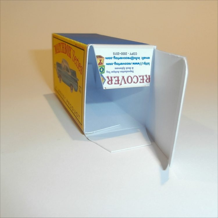 Matchbox Lesney 57b Chevrolet Empty D Style Repro Box - Image 4