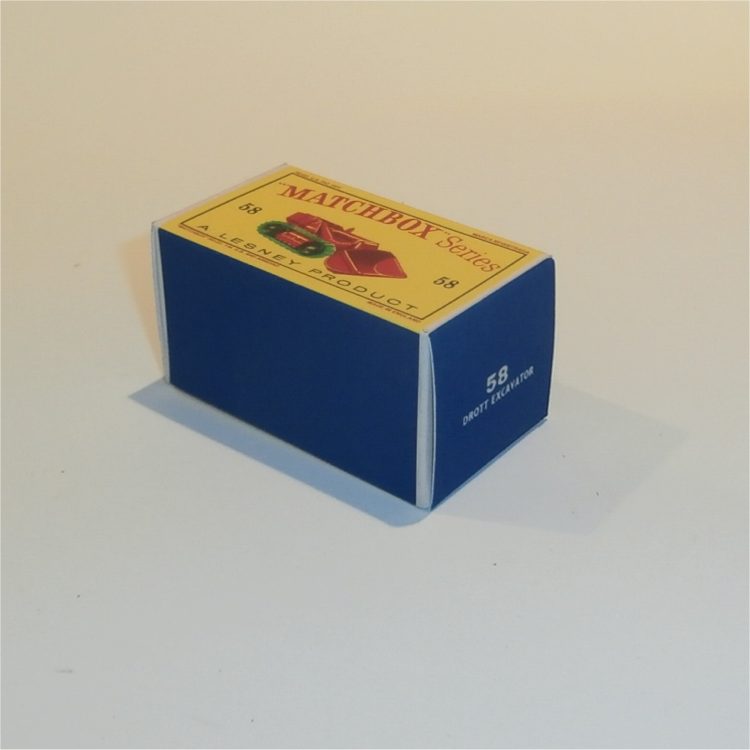Matchbox Lesney 58b Drott Excavator Empty D Style Repro Box - Image 2