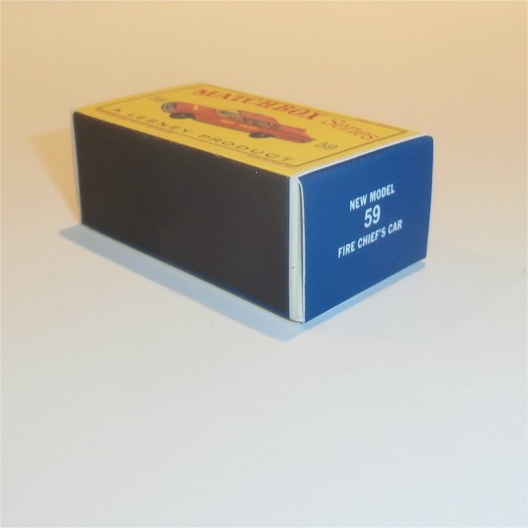 Matchbox Lesney 59b Fairlane Fire Chief Empty D Style Repro Box - Image 2
