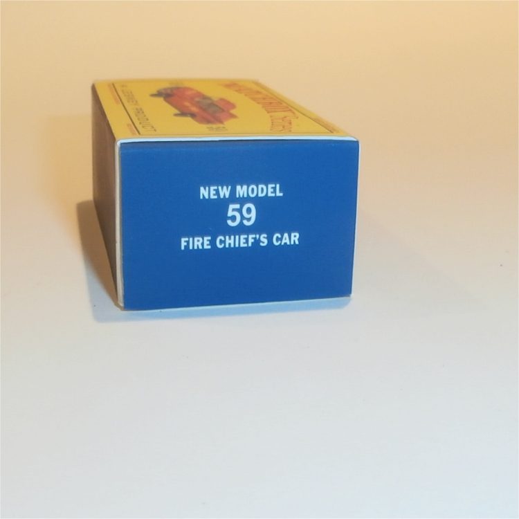 Matchbox Lesney 59b Fairlane Fire Chief Empty D Style Repro Box - Image 3