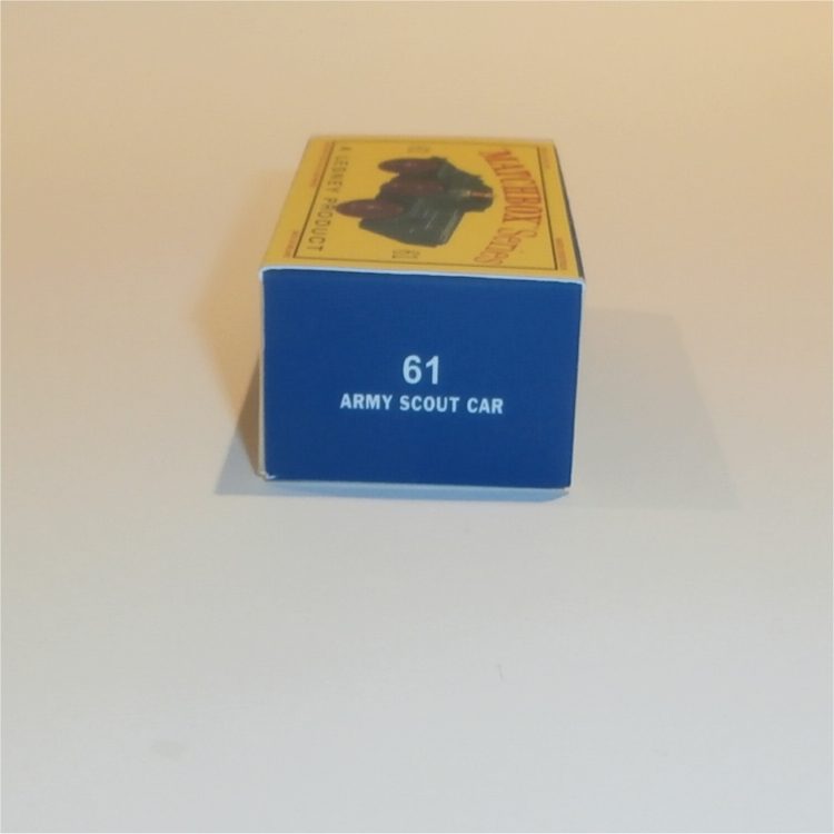 Matchbox Lesney 61a Ferret Army Scout Car Empty D Style Repro Box - Image 3