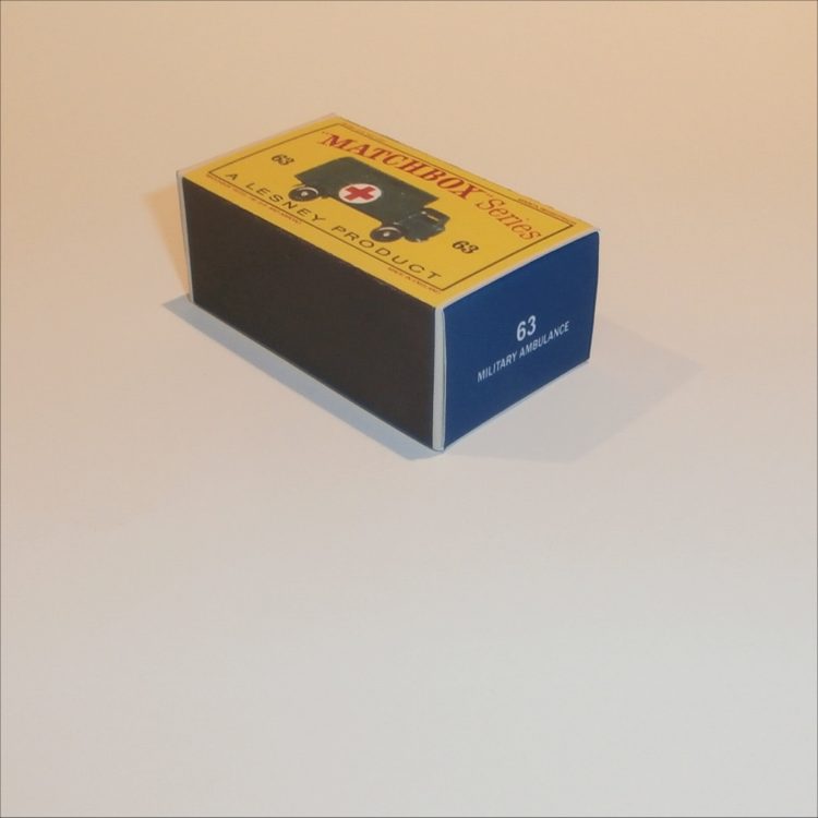 Matchbox Lesney 63a Military Ambulance Empty D Style Repro Box - Image 2