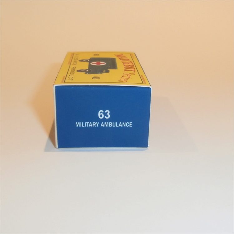 Matchbox Lesney 63a Military Ambulance Empty D Style Repro Box - Image 3